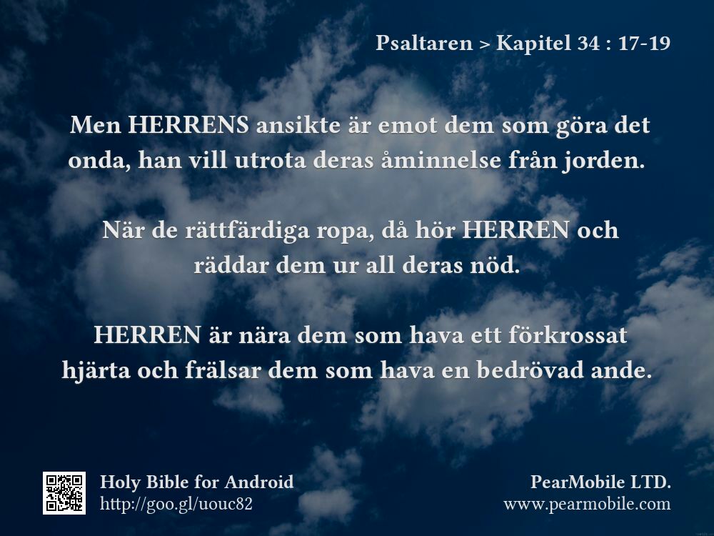 Psaltaren, Kapitel 34:17-19